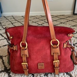 Red Leather Dooney & Burke Purse